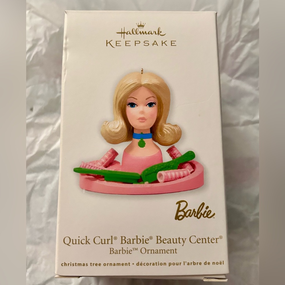 Quick Curl Barbie Beauty Center Hallmark Ornament